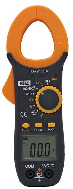 HILA HA-9120A 多功能數字交流鉤錶 AC/DC電壓電流測量 NCV非接觸驗電, 1個