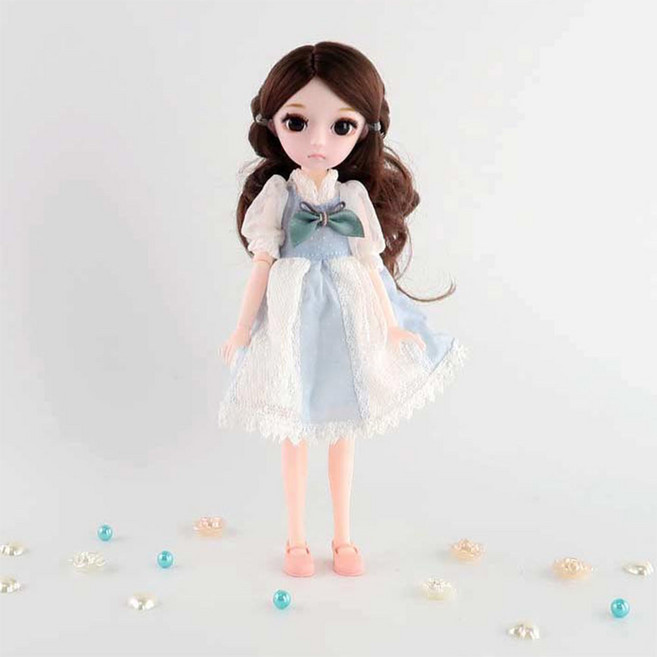 스위트 사리엘 시리즈 25cm 미니 구체 관절 인형 미니돌 사람인형 베이비돌 여아 선물, 07.나디아, 1개