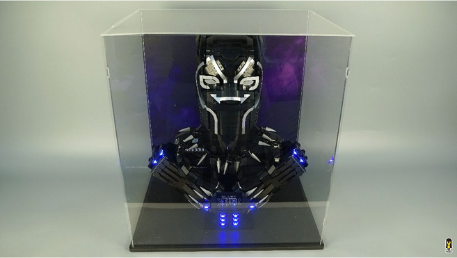 WBS樂光創意 76215 黑豹 Marvel 漫威 專用壓克力展示盒, 1個