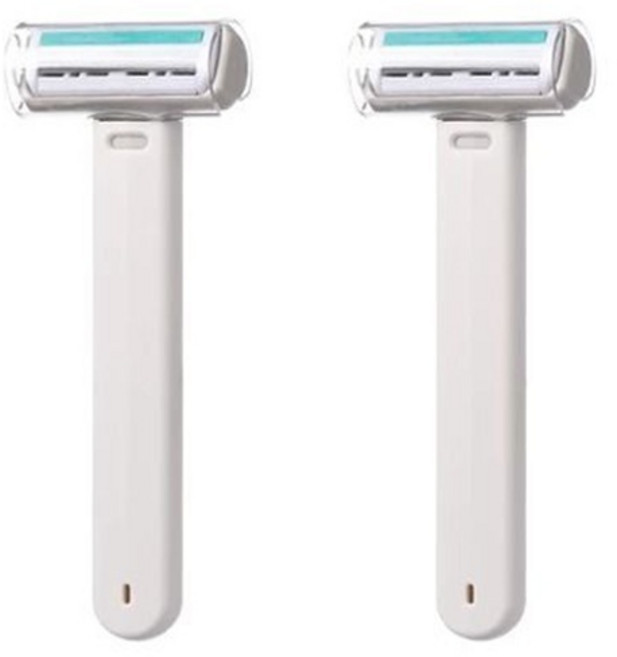 FaSoLa刮毛刀 除毛刀 腿毛/腋下剃毛器 私密處修剪器 除毛神器, 1個, FaSoLa刮毛刀 2入