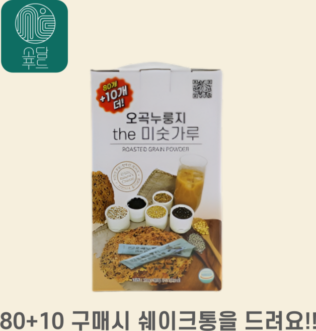 소담푸드 오곡누룽지 the 미숫가루 개별포장 20g, 1박스, 1.8kg