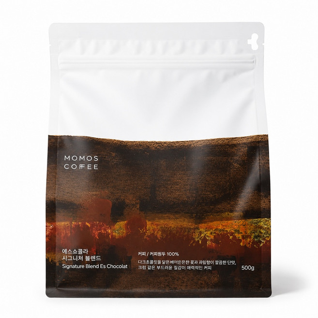 모모스커피 에스쇼콜라 시그니처 블렌드 원두, 홀빈(분쇄안함), 500g, 1개