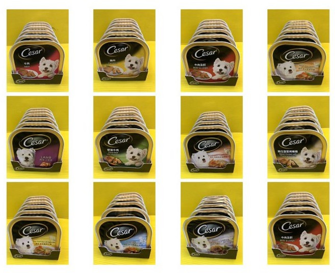Cesar 西莎 餐盒 狗 罐頭 (12種口味) 多種口味混搭, 1個
