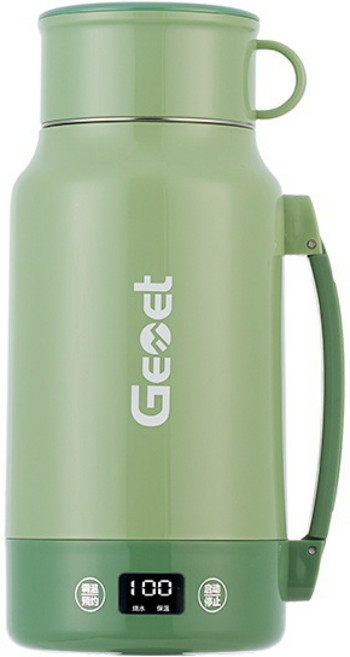 전기포트 스텐 304 전기 주전자 휴대용 보온 전기주전자 여행용 커피포트 분유포트 가열식 텀블러 전기 온수컵 7단계 온도조절 1L, 304 스테인리스 스틸 내부 용기