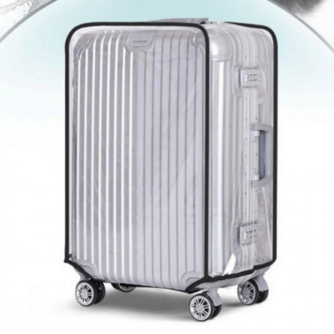 대형 캐리어 투명 방수 커버 비닐 덮개 여행 가방 보호, 1개, ONE_26인치