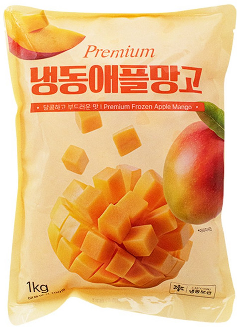당도높은 무첨가 100% 애플망고다이스, 1개, 1kg(애플망고다이스)