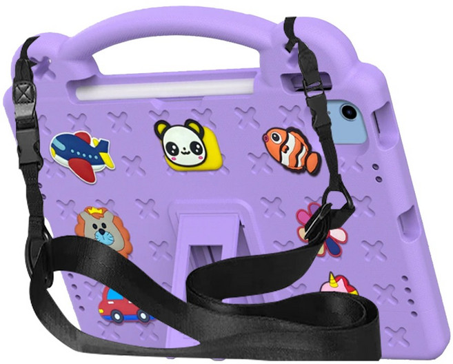 스냅케이스 아이패드 애니멀비츠 에바폼 케이스, 퍼플, 1개