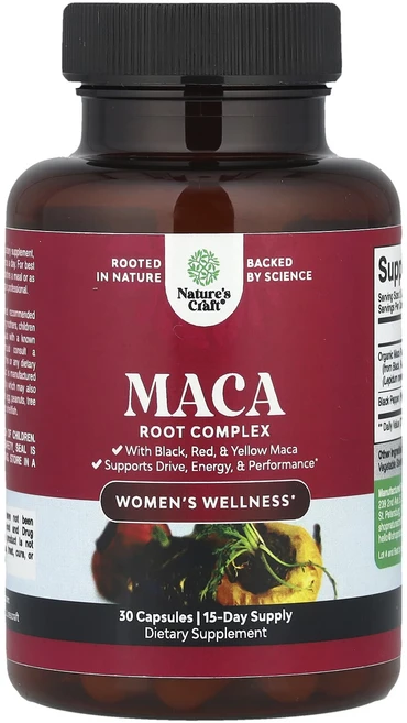 몸관리하세요 겨울입니다 Nature's Craft 여성 웰니스 마카 뿌리 복합체 캡슐 30정 특별관리진행, NaturesCraft여성웰니스마카뿌리복합체캡슐30정, 1개 - 쿠팡