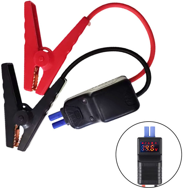 카파워 점프스타터 CP-13/29/19/F60/F78/F54L 호환 LCD 타입 악어클립 케이블, 300mm, 1개