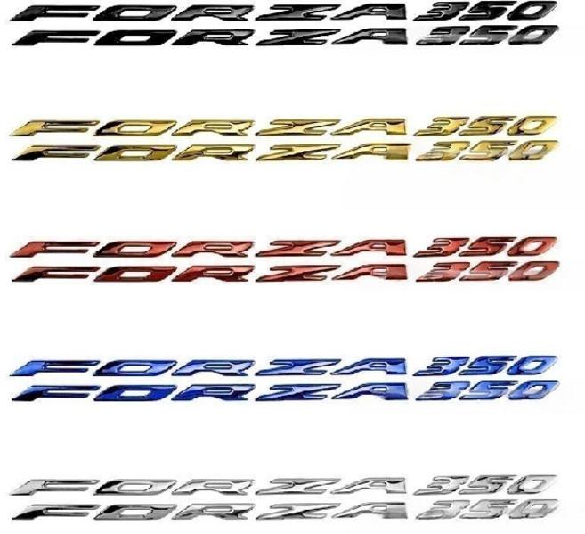 포르자 350 로고스티커 데칼 엠블럼 튜닝, 1세트, 레드