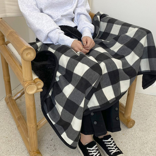 똑딱이 털 안감 극세사 따뜻한 무릎 담요 bg4033