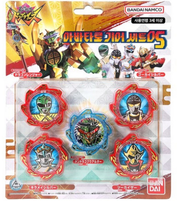 반다이 돈브라더스 아바타로 기어 세트 5, 멀티 컬러, 6개