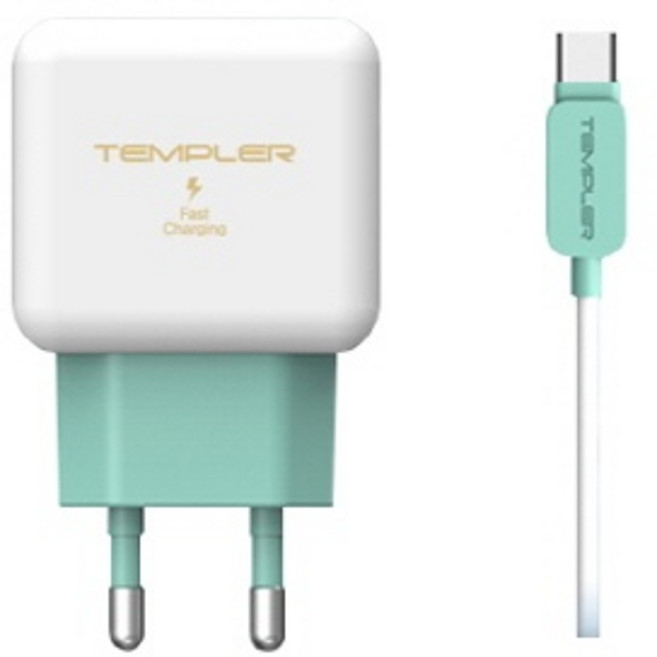 (TEMPLER) 템플러 QC3.0 1P C타입 고속충전기 TEM-H22-Q301, 1개