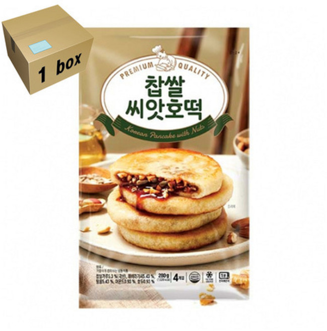 한성 찹쌀 씨앗호떡 1box (280g x15개), 280g, 15개