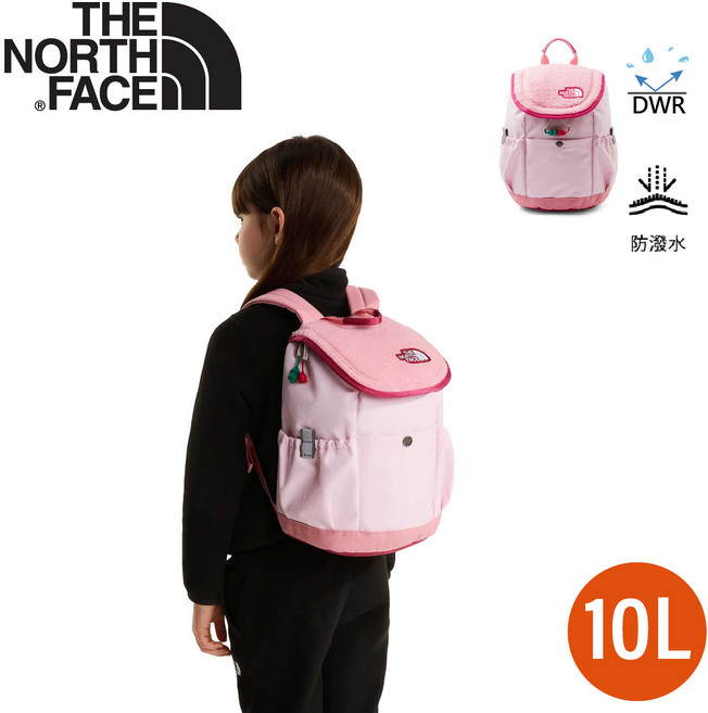 The North Face 兒童雙肩包 10L 淡粉 登山包 書包 減壓 護脊, OS