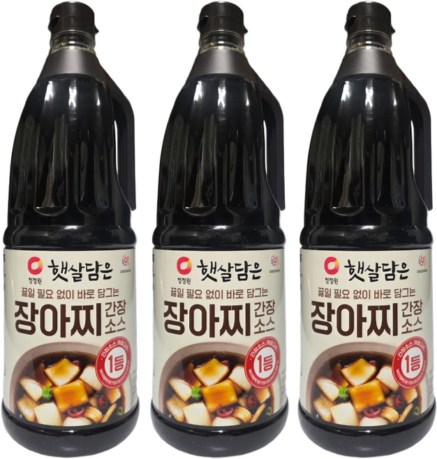 청정원 장아찌 간장 소스, 3개, 1.7L