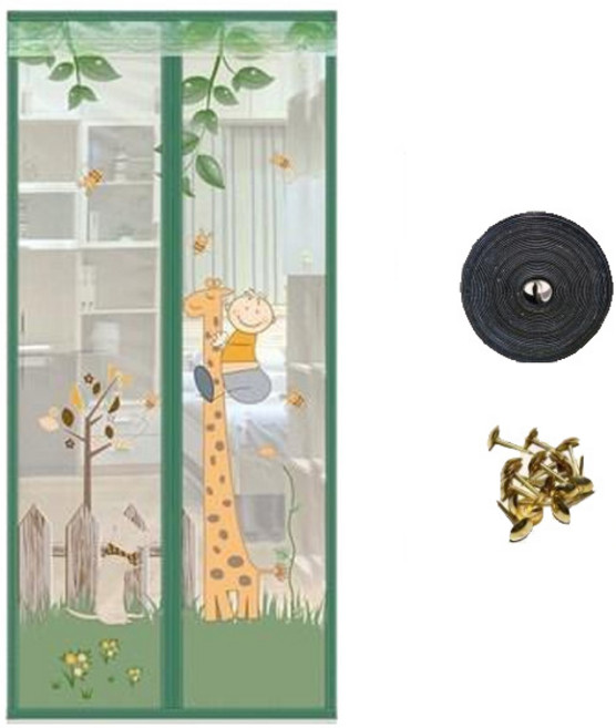 TREE 아트도어 기린아이 문 모기장, 그린