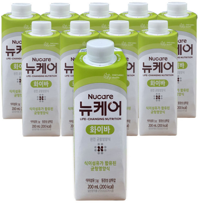 뉴케어 화이바 200ml 10캔, 10개