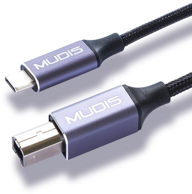 뮤디스 USB B to C 케이블, 3m, 1개