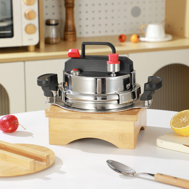 부뚜막 겸용 304 스테인리스 압력솥, 1세트, 실버, 1.2L