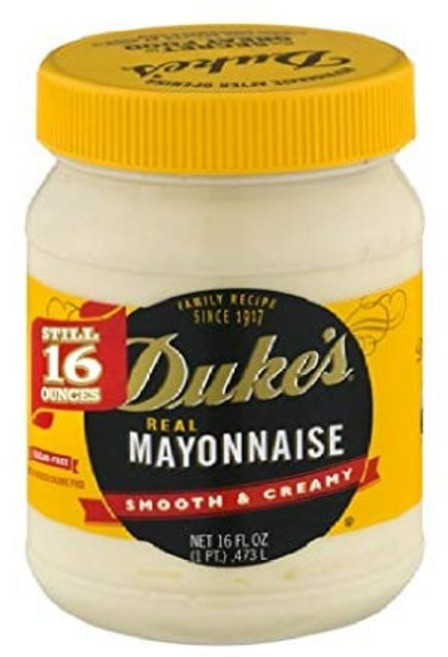 Duke's 4피스 리얼 마요네즈 18온스 Duke's Real Mayonnaise Smooth & Creamy 2-16 fl oz Jars, 889.04g, 1개