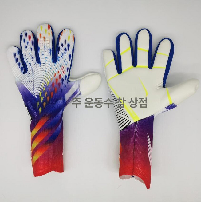 골키퍼 글러브 풋살 월드컵 손가락꺽임방지 장갑 라텍스, 1개, A22 멀티컬러