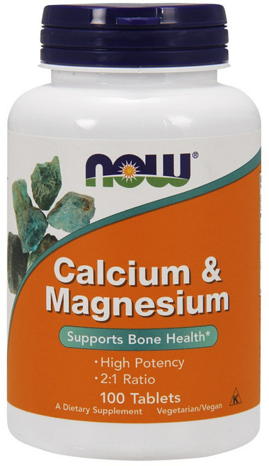 나우푸드 칼슘 & 마그네슘 타블렛, 1개, 100정