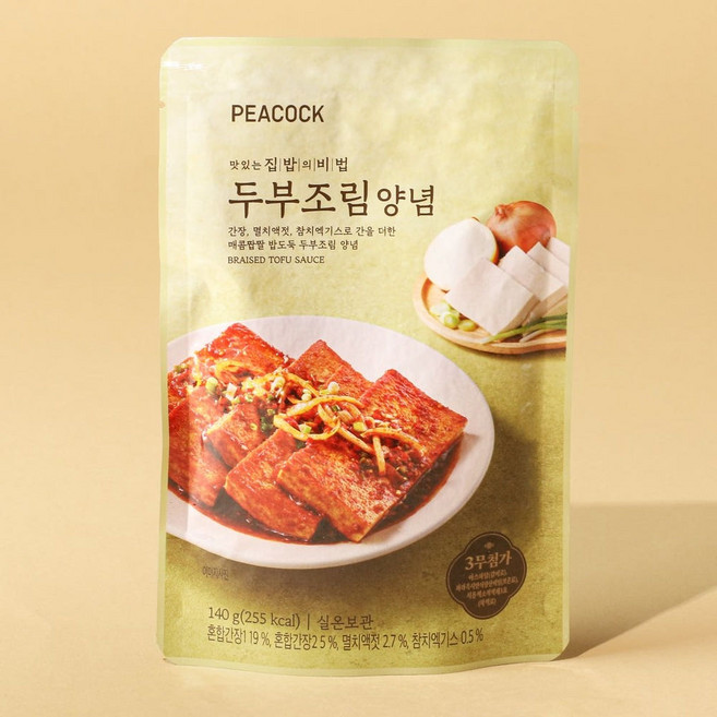 피코크 두부조림 양념 140g, 5개