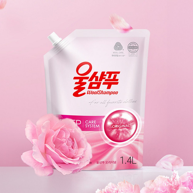 울샴푸 오리지널 울세제 리필, 1.4L, 6개