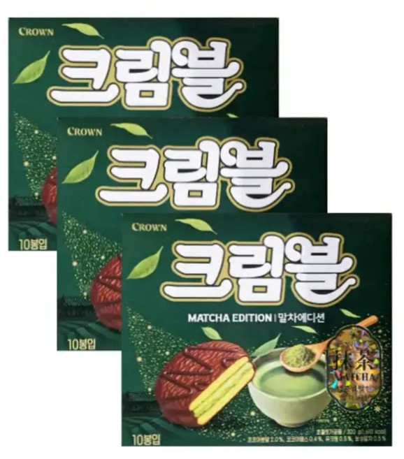 크라운 크림블 말차에디션 10p, 320g, 3개