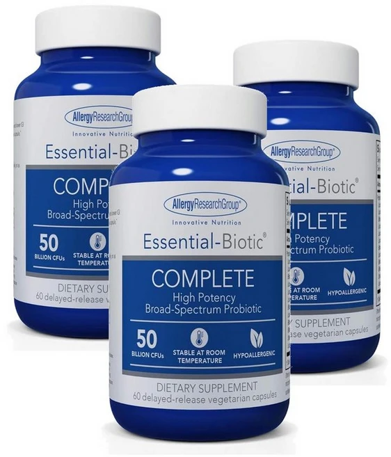 알러지리서치그룹 에센셜 바이오틱 컴플리트 캡슐 Allergy Research Group Essential-Biotic Complete, 3개 - 쿠팡