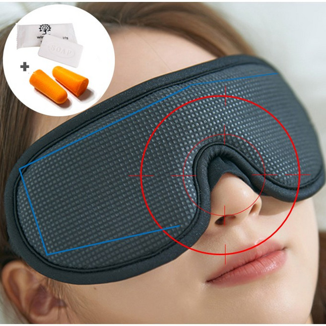 바로누리 오투 수면안대 고급형 국내산 내부코덧댐 완벽빛차단 수면안대 암막 눈가리개 숙면