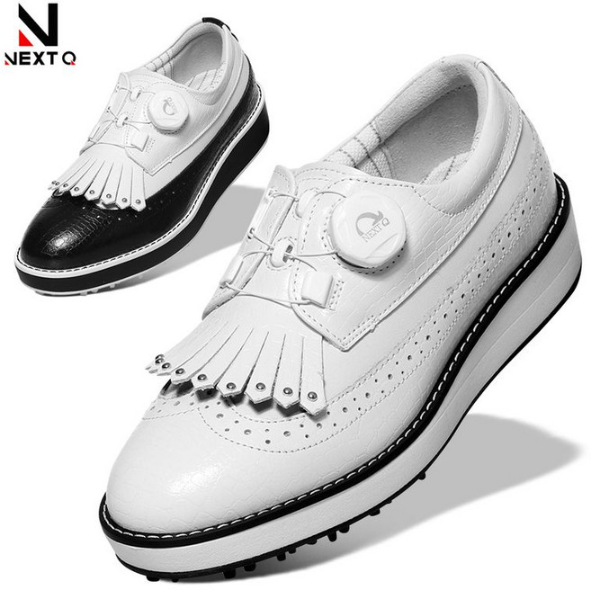 넥스트큐 테슬 다이얼락 소가죽 여성 골프화 국내제조 WP1001