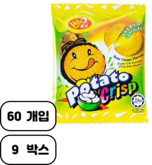 윈윈푸드 포테이토 크리스프 사워크림맛, 540개, 15g