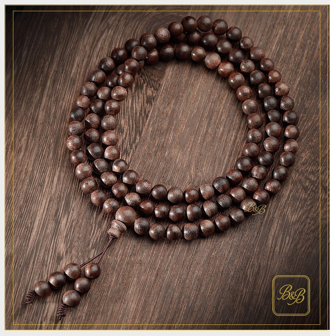 침수급 침향 108염주 . 시간이 지날수록 깊어지는 향과 가치 ., 1개