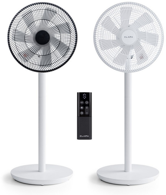 클래파 BLDC 무소음 리모컨 스탠드 선풍기 2in1 탁상용 겸용, BFB-DF12W(화이트)
