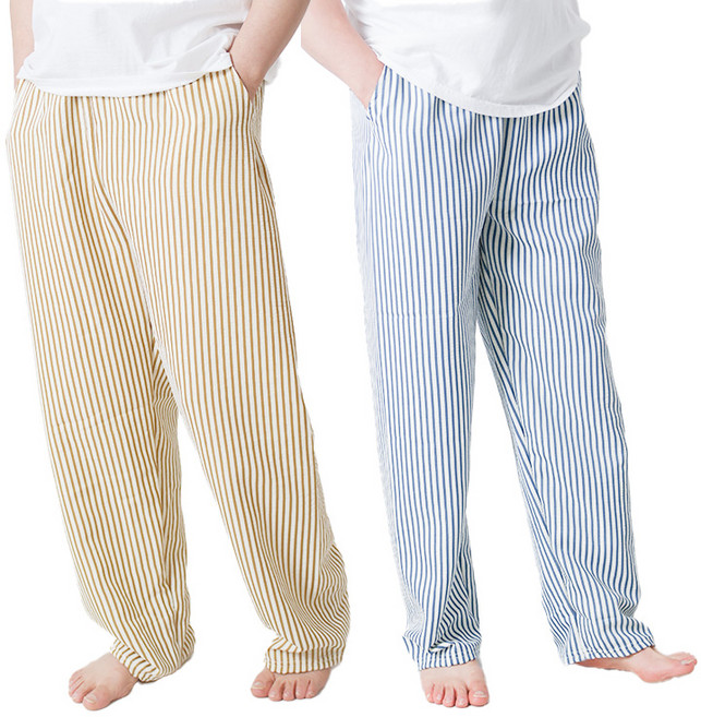 1+1 BFL 스트라이프 파자마 9부 잠옷바지 2종 남성용