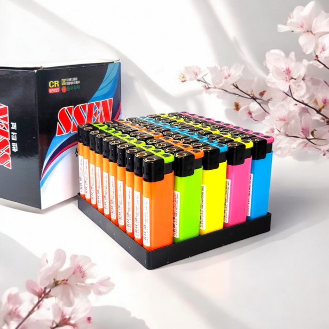 5색 불투 토치 터보 라이타, 50개