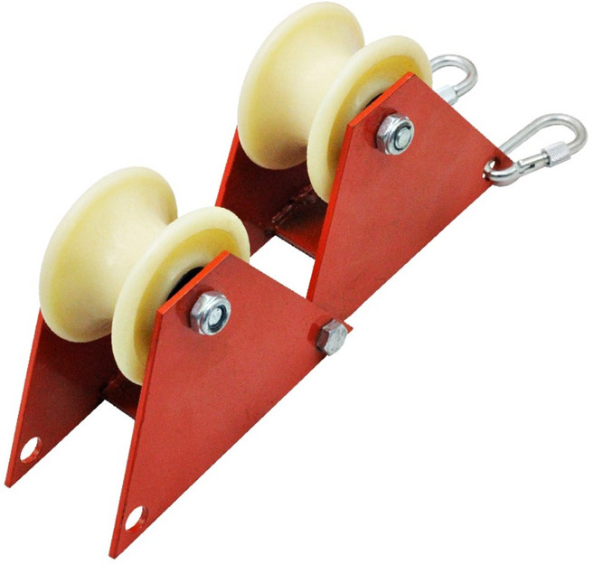 로프천국 양중 외벽 고도작업 로프 도르래 휠 안전로프 등하강기 도르레