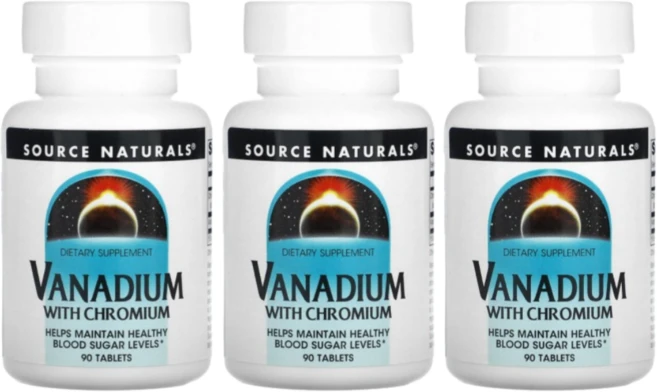 Source Naturals 크로뮴 함유 바나듐 90정, 3개 - 쿠팡