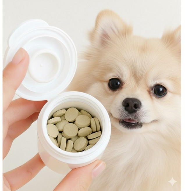 강아지 수면제 고양이 신경 안정제 진정제 분리불안 스트레스 완화제 멀미약 보조제, 1개