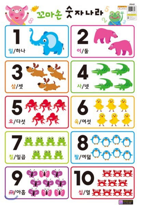 꼬마손 벽그림 벽보 숫자나라, 그린키즈, 편집부 저, 8809446577358