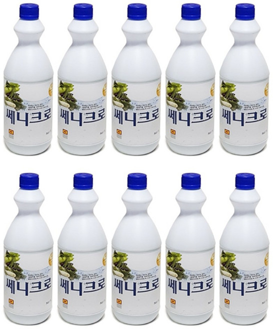 식품 식기 살균소독제 10P 차아염소산나트륨 세니크로, 1개, 10L