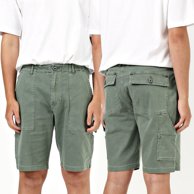 비브레이커스 여름 퍼티그 반바지 밴딩 스판 면반바지