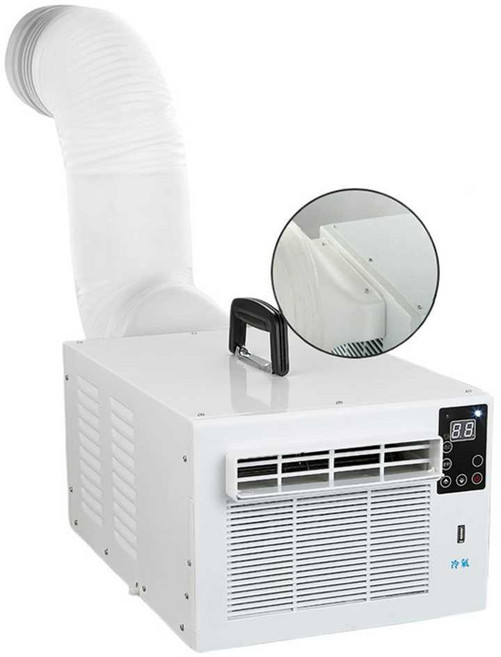 실외기 없는 이동식 휴대용 1구 차박 원룸 네오아미코 캠핑용 일체형 대형, 리모콘 1100W+전열배관