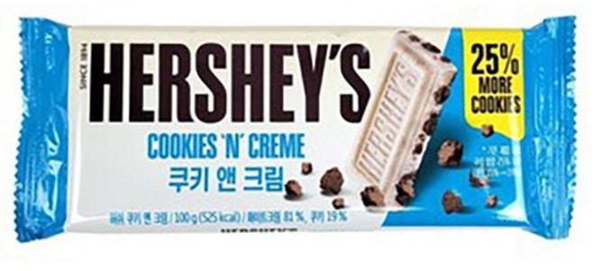 라지바허쉬 쿠키앤크림12개x6개 100g 간식 후식