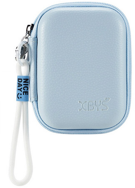 마켓세일러 미니 하드 파우치 케이스 컴팩트 똑딱이 디지털 카메라 가방 S 소, (소형)스카이블루