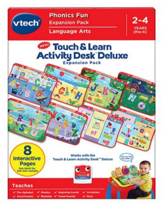 브이텍 터치 앤 러닝 액티비티 데스크 확장팩, Red 레드, 15개