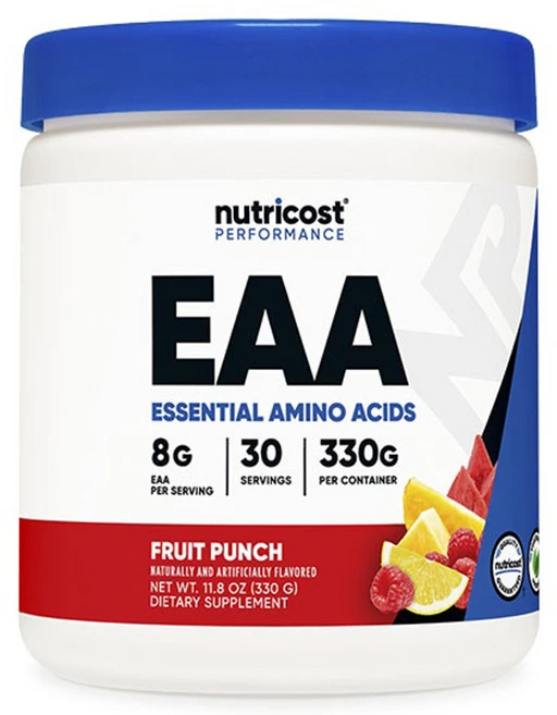 뉴트리코스트 EAA 이에이에이 BCAA 함유 330g 필수 아미노산 보충제 후르츠펀치, 1개 - 쿠팡