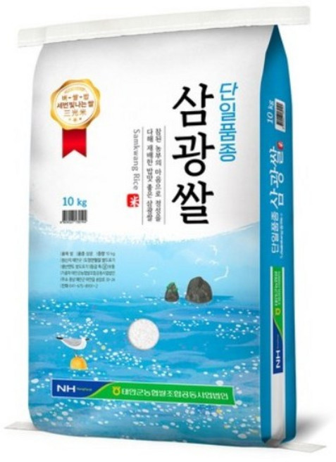 태안군농협 단일품종 삼광쌀 상등급, 10kg, 1개